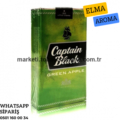 Captain Black Elma ( Green Apple ) Sigara 1 Paket Captain Black Elma ( Green Apple ) Sigara 1 Paket