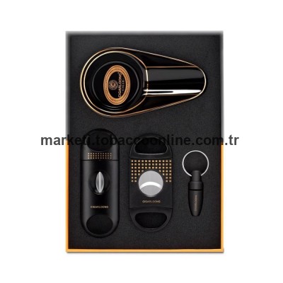 Cigarloong Puro Seti Küllük Kesici Delici Siyah Cigarloong Puro Seti Küllük Kesici Delici Siyah